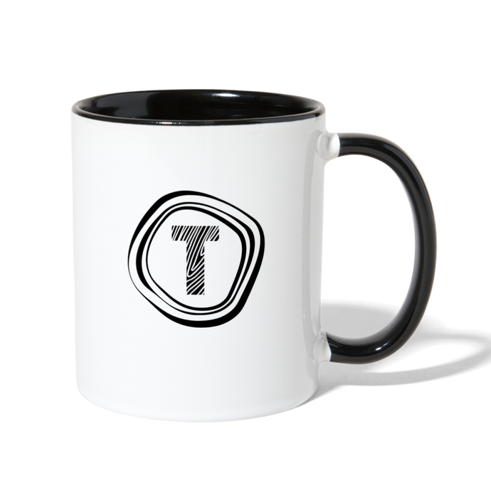 Tanner's Timber Contrast Coffee Mug - white/black