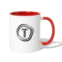 Load image into Gallery viewer, Tanner&#39;s Timber Contrast Coffee Mug - white/red
