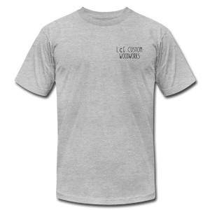 L & E Custom Woodworks Premium T-Shirt - heather gray