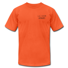 Load image into Gallery viewer, L &amp; E Custom Woodworks Premium T-Shirt - orange
