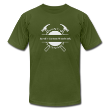 Load image into Gallery viewer, Jacob&#39;s Custom Woodwork Premium T-Shirt - olive
