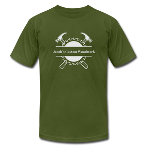 Jacob's Custom Woodwork Premium T-Shirt - olive