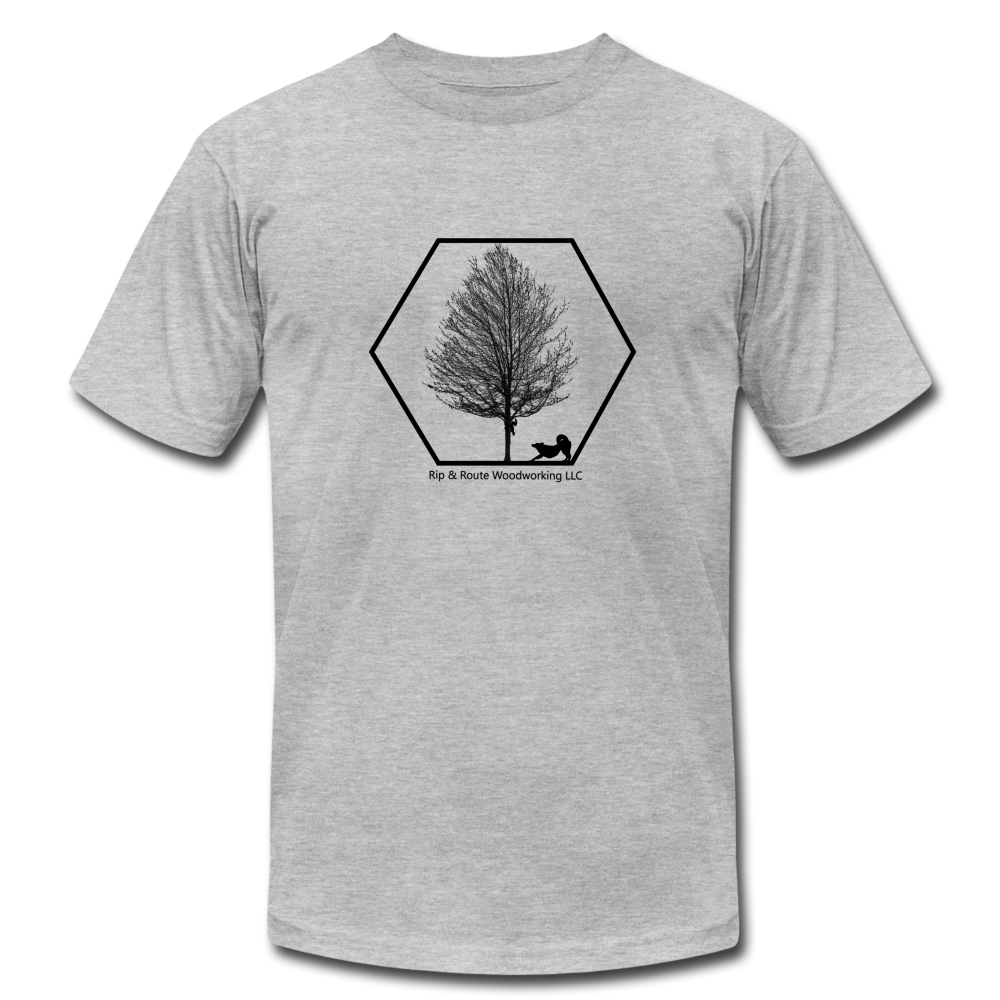 Rip & Route Woodworking Premium Shirt - heather gray