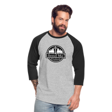 Load image into Gallery viewer, Send Me Woodworks 3/4 Sleeve Raglan T-Shirt - heather gray/black
