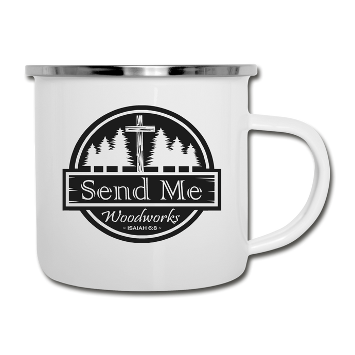 Send Me Woodworks Camper Mug - white