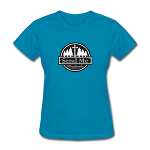 Send Me Woodworks Women's T-Shirt - turquoise