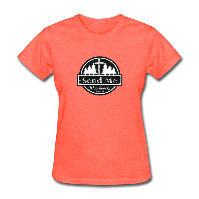 Send Me Woodworks Women's T-Shirt - heather coral
