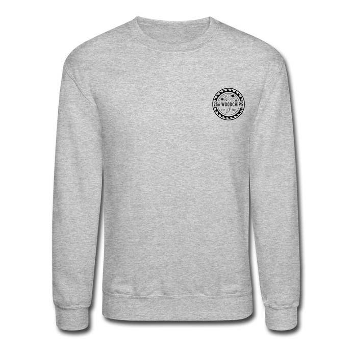 256 Woodchips Crewneck Sweatshirt - heather gray