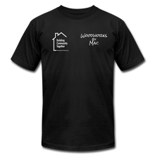 Load image into Gallery viewer, Woodworks by Mac /  Building Community T-Shirt - black
