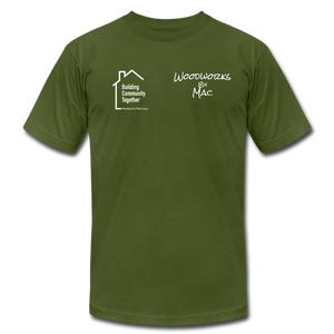Woodworks by Mac /  Building Community T-Shirt - olive