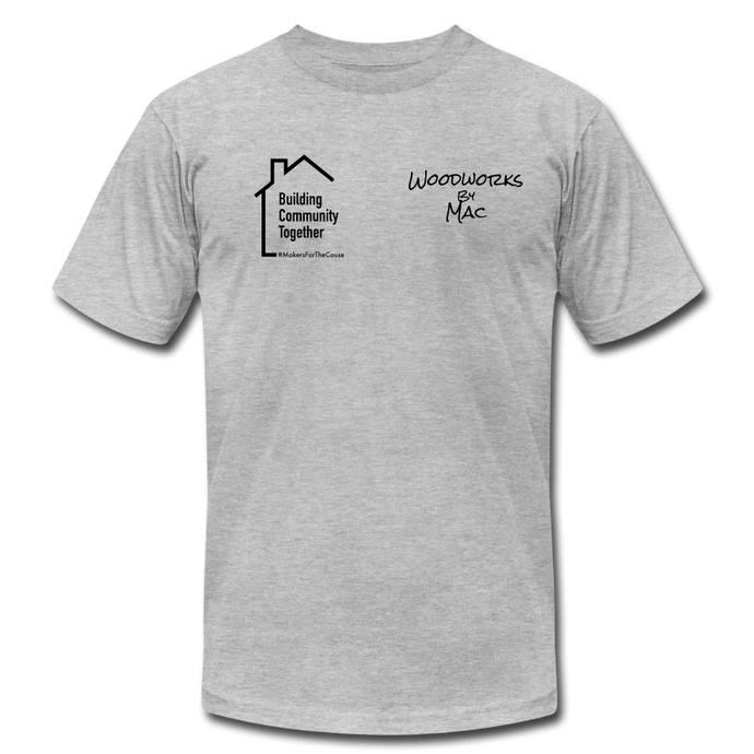 Woodworks by Mac / Building Community T-Shirt - heather gray