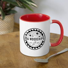 Load image into Gallery viewer, 256 Woodchips Contrast Coffee Mug - white/red
