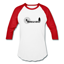 Load image into Gallery viewer, D.W. Workshop 3/4 Sleeve Raglan T-Shirt - white/red
