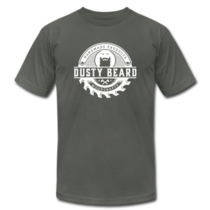 Dusty Beard Woodcrafts / Building Community T-Shirt - asphalt