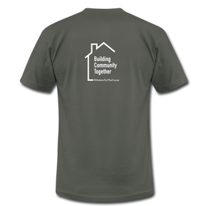 Dusty Beard Woodcrafts / Building Community T-Shirt - asphalt