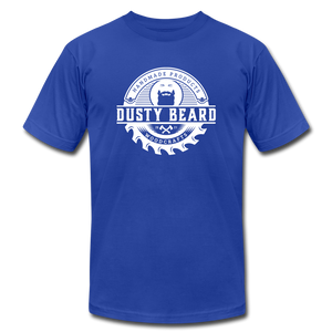 Dusty Beard Woodcrafts / Building Community T-Shirt - royal blue