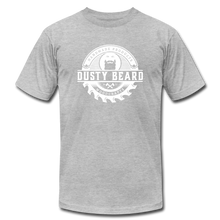 Load image into Gallery viewer, Dusty Beard Woodcrafts / Building Community T-Shirt - heather gray
