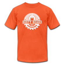 Load image into Gallery viewer, Dusty Beard Woodcrafts / Building Community T-Shirt - orange
