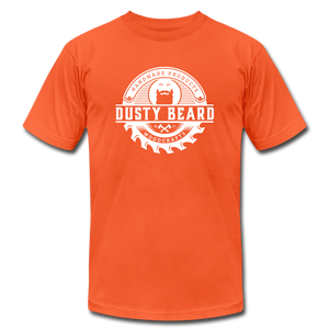 Dusty Beard Woodcrafts / Building Community T-Shirt - orange