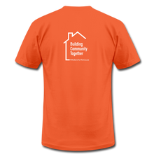 Load image into Gallery viewer, Dusty Beard Woodcrafts / Building Community T-Shirt - orange
