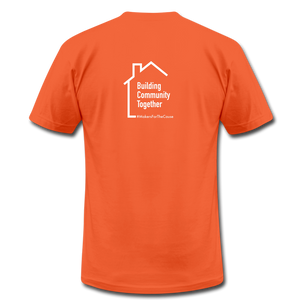 Dusty Beard Woodcrafts / Building Community T-Shirt - orange