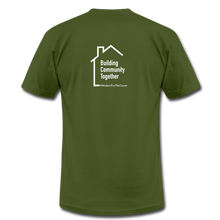 Load image into Gallery viewer, Dusty Beard Woodcrafts / Building Community T-Shirt - olive
