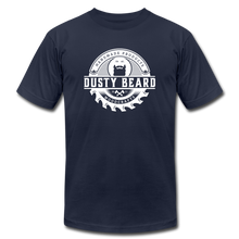 Load image into Gallery viewer, Dusty Beard Woodcrafts / Building Community T-Shirt - navy
