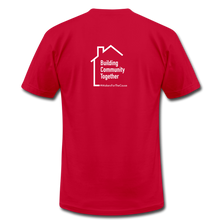 Load image into Gallery viewer, Dusty Beard Woodcrafts / Building Community T-Shirt - red
