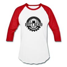 Load image into Gallery viewer, Dusty Beard Woodcrafts 3/4 Sleeve Raglan T-Shirt - white/red
