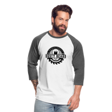 Load image into Gallery viewer, Dusty Beard Woodcrafts 3/4 Sleeve Raglan T-Shirt - white/charcoal

