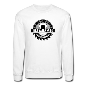 Dusty Beard Woodcrafts Crewneck Sweatshirt - white