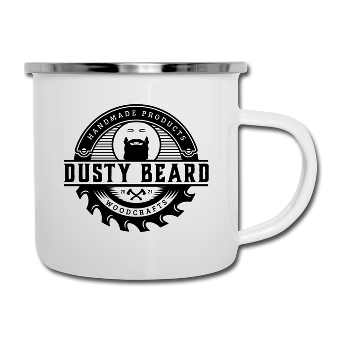 Dusty Beard Woodcrafts Camper Mug - white