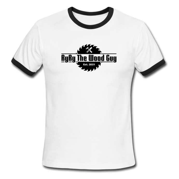 RyRY the Wood Guy Ringer T-Shirt - white/black