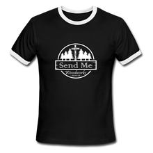 Load image into Gallery viewer, Send Me Woodworks Men&#39;s Ringer T-Shirt - black/white
