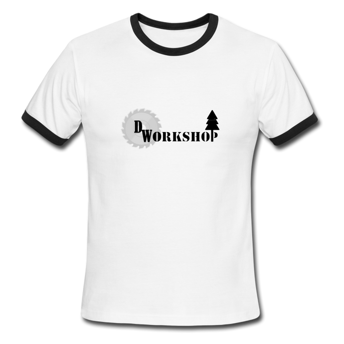 D.W. Workshop Ringer T-Shirt - white/black