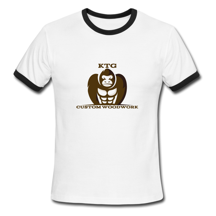 KTG Custom Woodwork Ringer T-Shirt - white/black