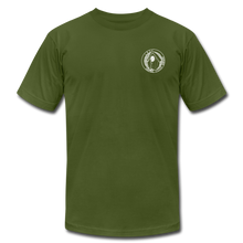 Load image into Gallery viewer, L&amp; E Custom Woodworks / Community T-Shirt - olive
