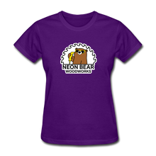 Load image into Gallery viewer, Neon Bear Woodworks Women&#39;s T-Shirt - purple
