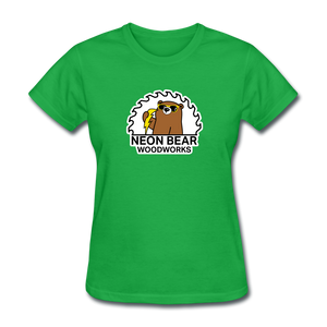 Neon Bear Woodworks Women's T-Shirt - bright green