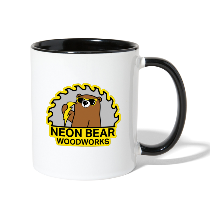 Neon Bear Woodworks Contrast Coffee Mug - white/black