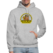 Load image into Gallery viewer, Neon Bear Woodworks Hoodie - heather gray
