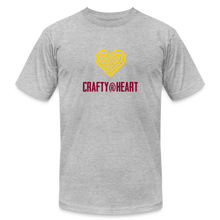 Load image into Gallery viewer, Crafty @ Heart / #BuildingCommunityTogether T-Shirt - heather gray
