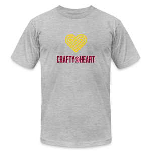 Crafty @ Heart / #BuildingCommunityTogether T-Shirt - heather gray