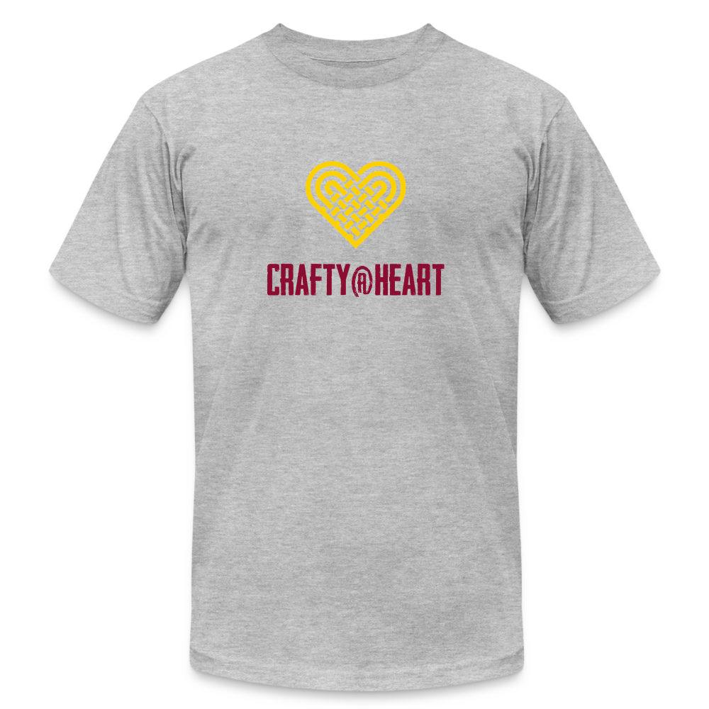 Crafty @ Heart / #BuildingCommunityTogether T-Shirt - heather gray