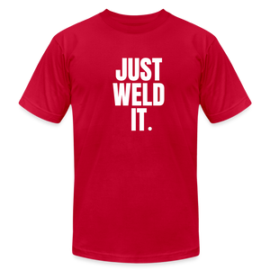 Just Weld It Premium T-Shirt - red