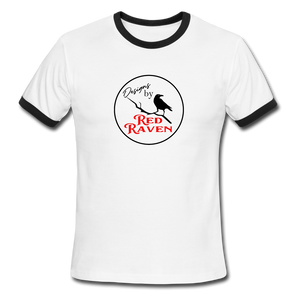 Red Raven Woodshop Ringer T-Shirt - white/black