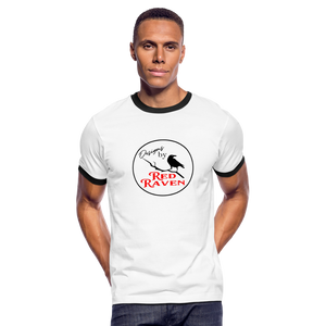 Red Raven Woodshop Ringer T-Shirt - white/black