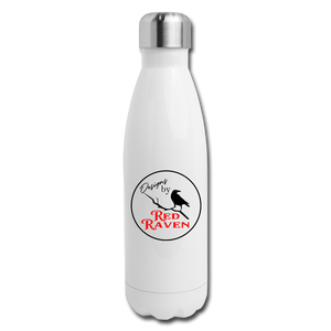 Red Raven Insulated Stainless Steel Water Bottle - white