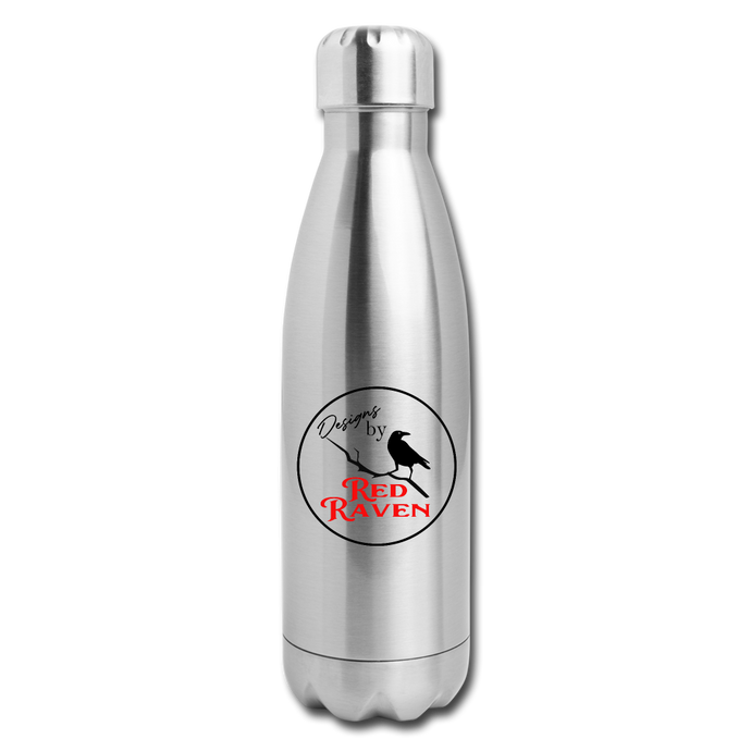 Red Raven Insulated Stainless Steel Water Bottle - silver