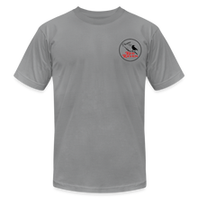 Load image into Gallery viewer, Red Raven Premium T-Shirt front and back logo - slate
